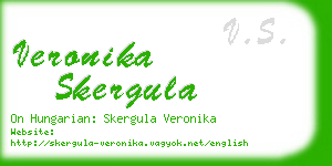 veronika skergula business card